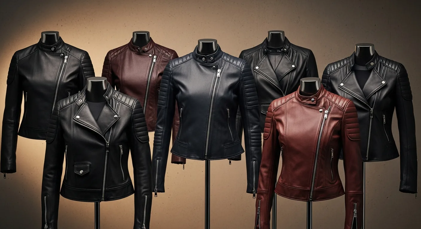 chaquetas cuero moto mujer