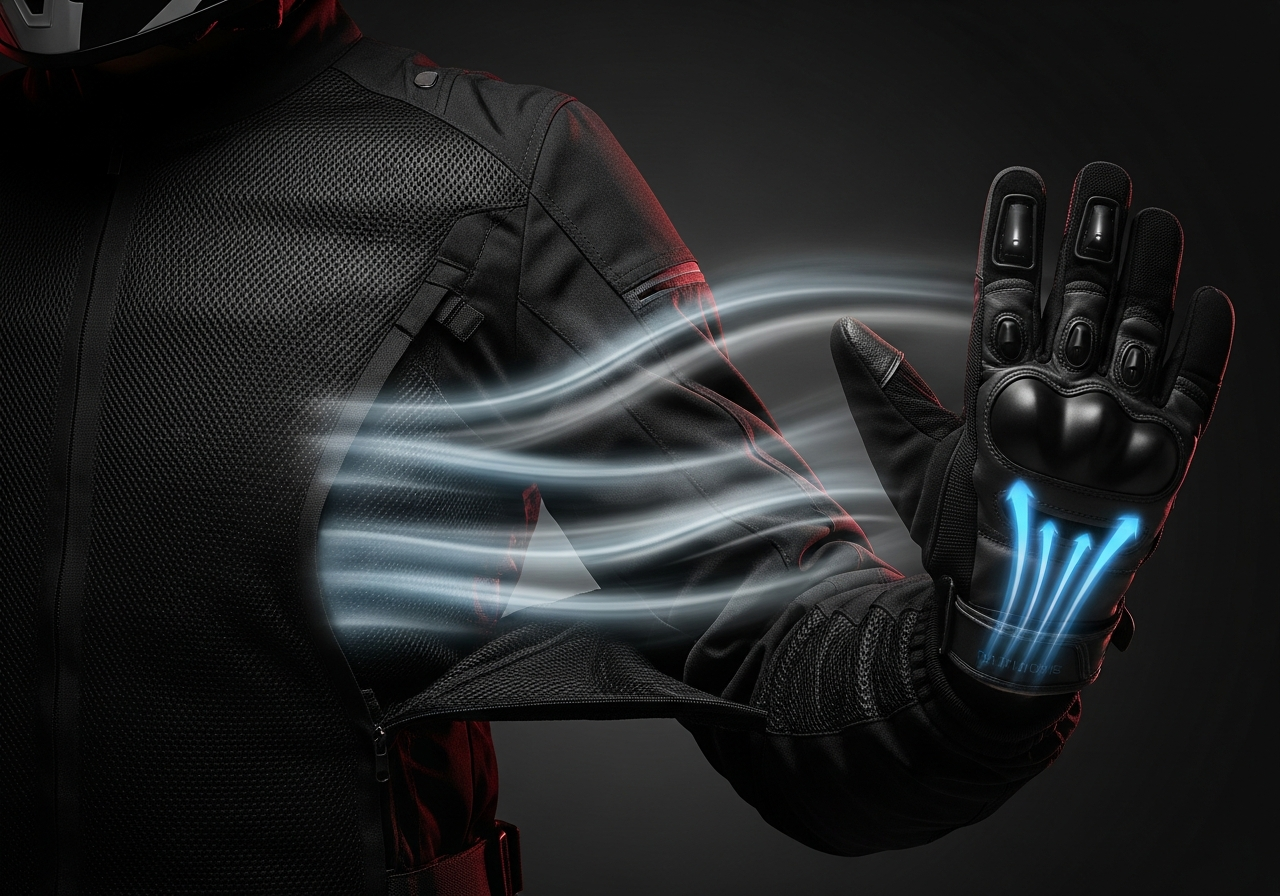 Equipación moto verano - sin pasar calor pero protegido - airflow visualization through mesh motorcycle jacket on hot 