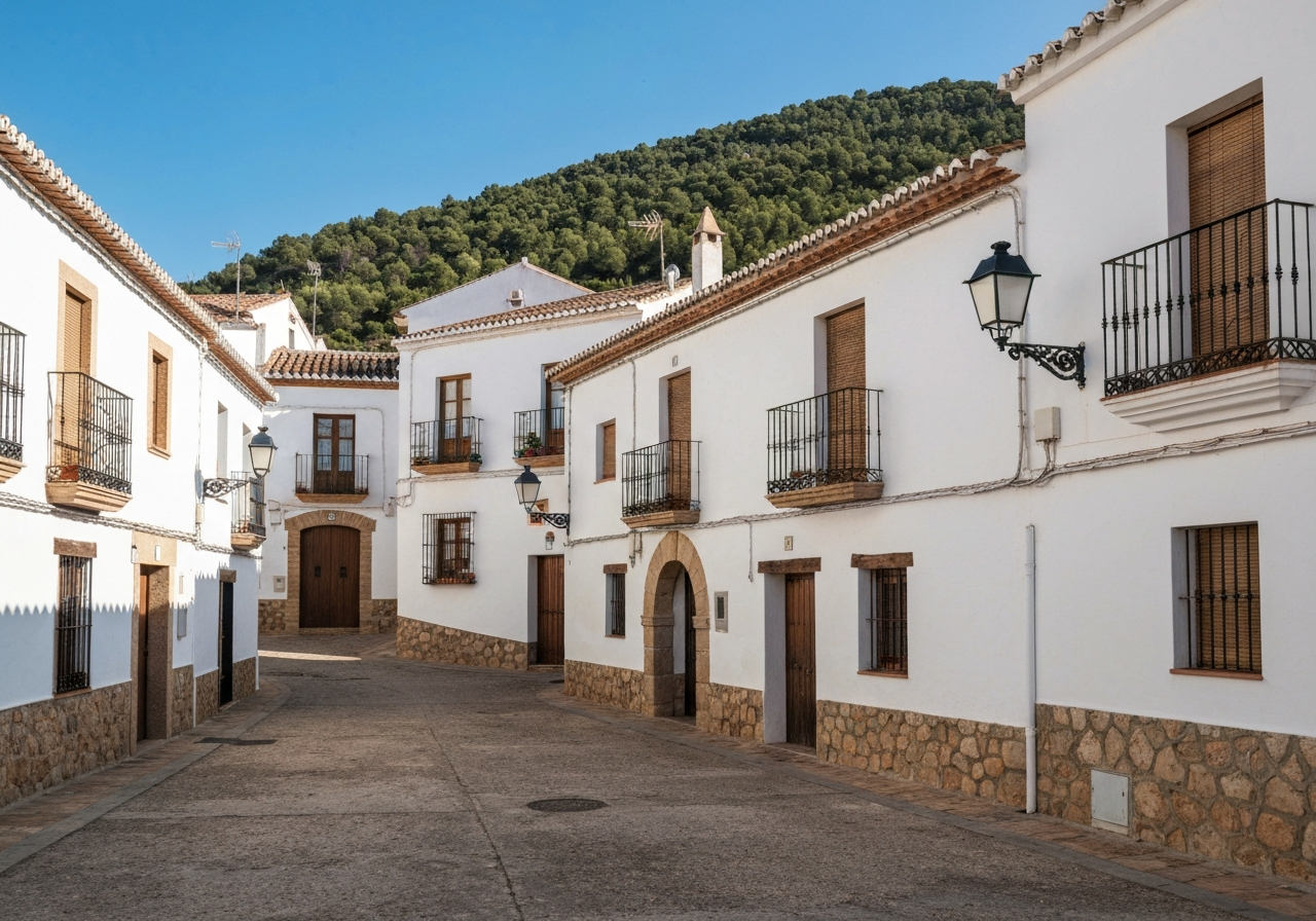 Mejores rutas en moto cerca de Valencia - Stone street of Bocairent mountain village in Valencia inlan