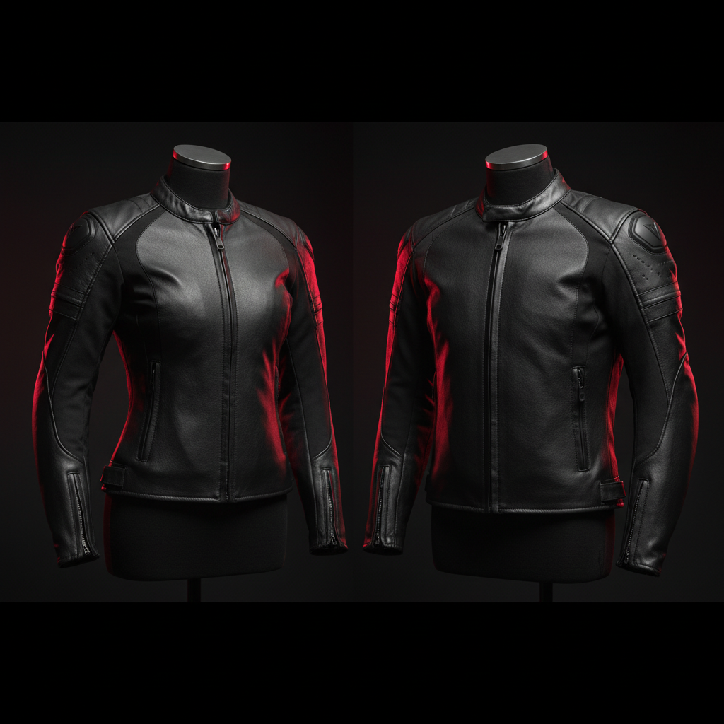 Equipación moto mujer · marcas, tallas y diferencias 2026 - Fit comparison side by side: women specific motorcycle jacke