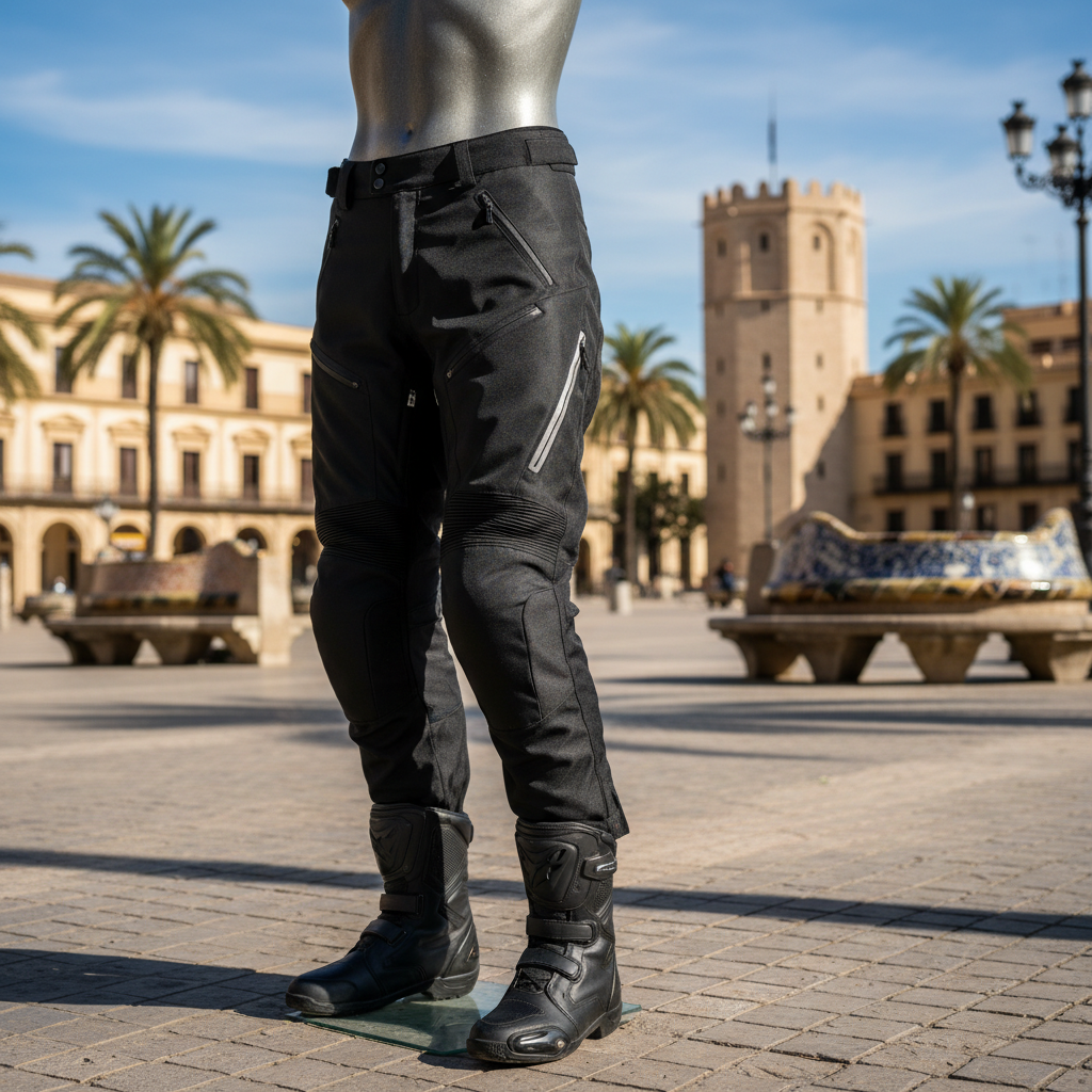 Tipos de pantalón moto para hombre- textil, cuero, jean - Pantalón moto hombre 2026: guía por tipo - MotoStore Valencia