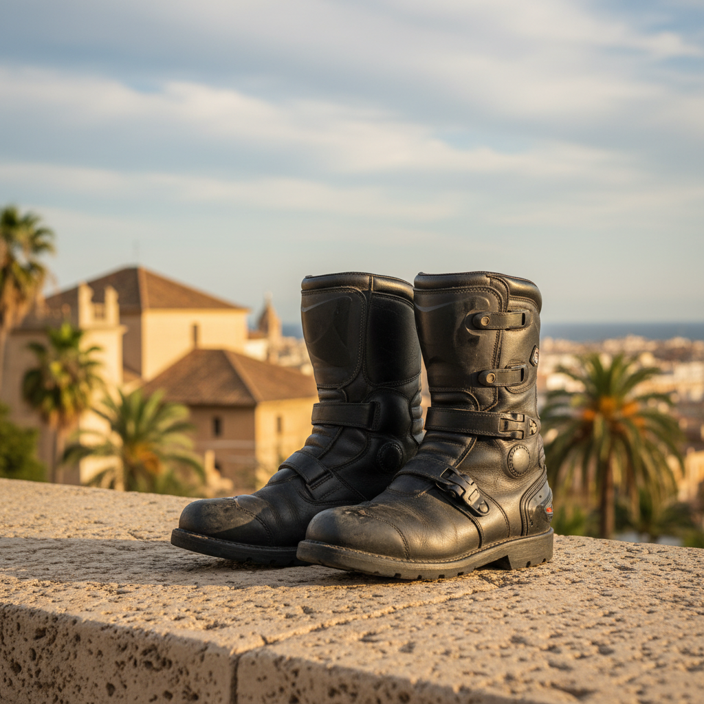 1. Botas racing - pelle perforada + sliders - Botas de moto outlet · racing vs touring - MotoStore Valencia