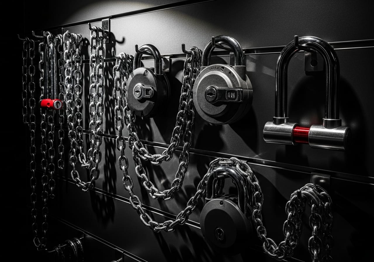 Antirrobos Moto Outlet | Candados Cadenas SRA ART -70% en outlet - Motostore Valencia