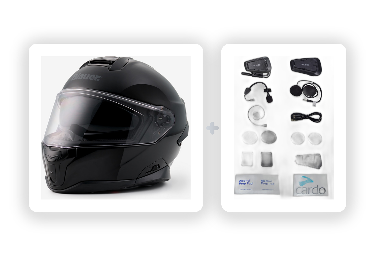 Casco + Intercomunicador Cardo — Chollo Kit de moto en Valencia con 51,04 € de ahorro
