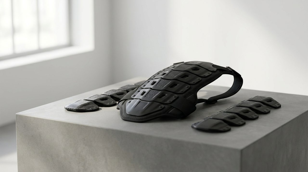 Protecciones de moto: espaldera, dorsal y coderas EN 1621 · Outlet MotoStore Valencia