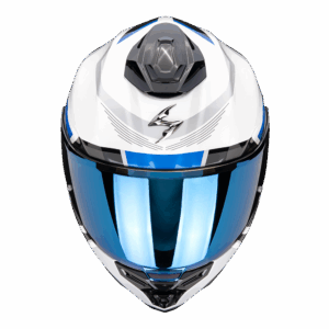 Casco Scorpion Exo-1500 Air Arena Blanco-Azul - imagen 1