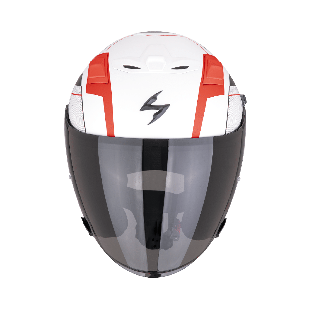 Casco Scorpion Exo-Z1 Vue Blanco-Rojo-Negro Mate - imagen 1