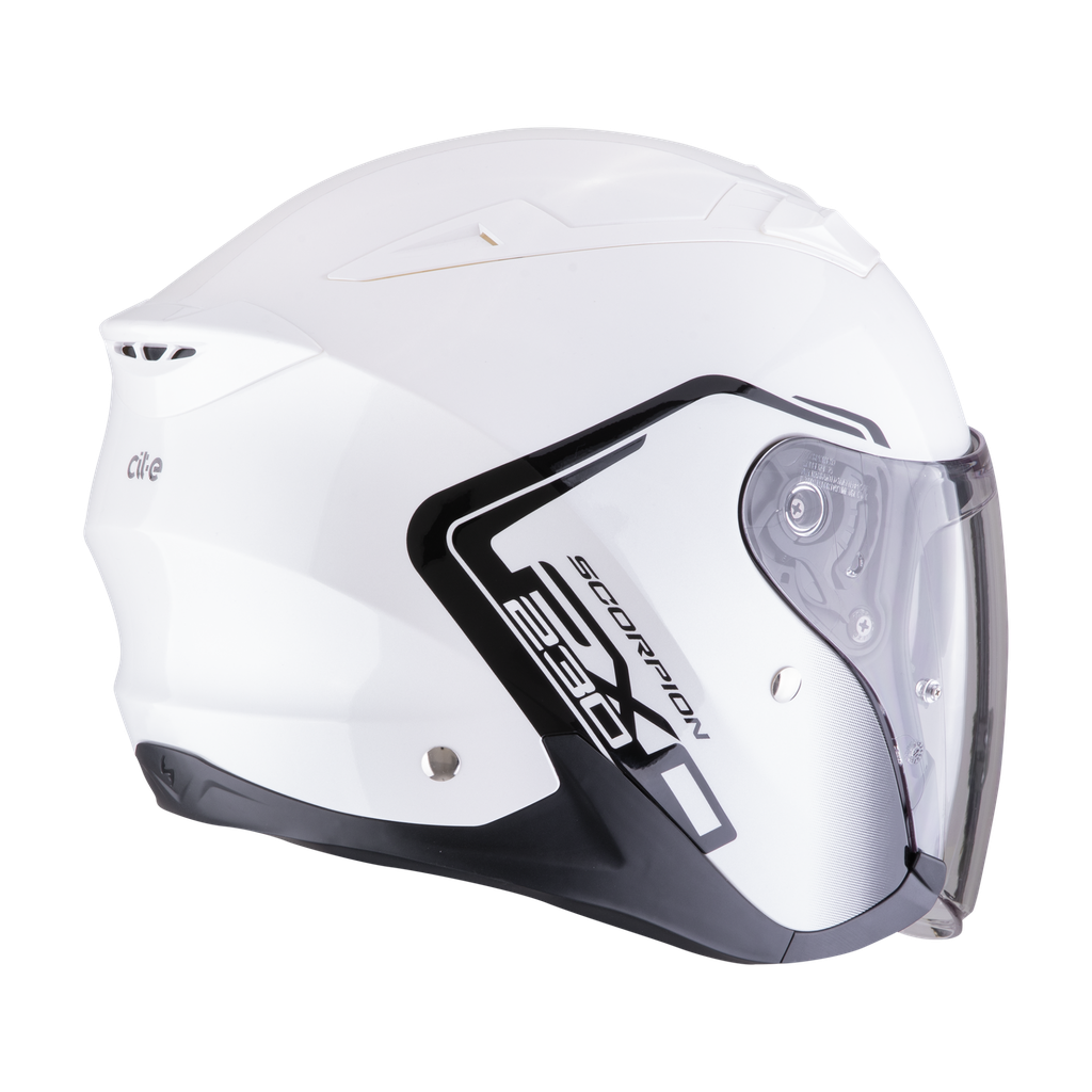 Casco Scorpion Exo-230 Cit-E Blanco-Negro - imagen 1