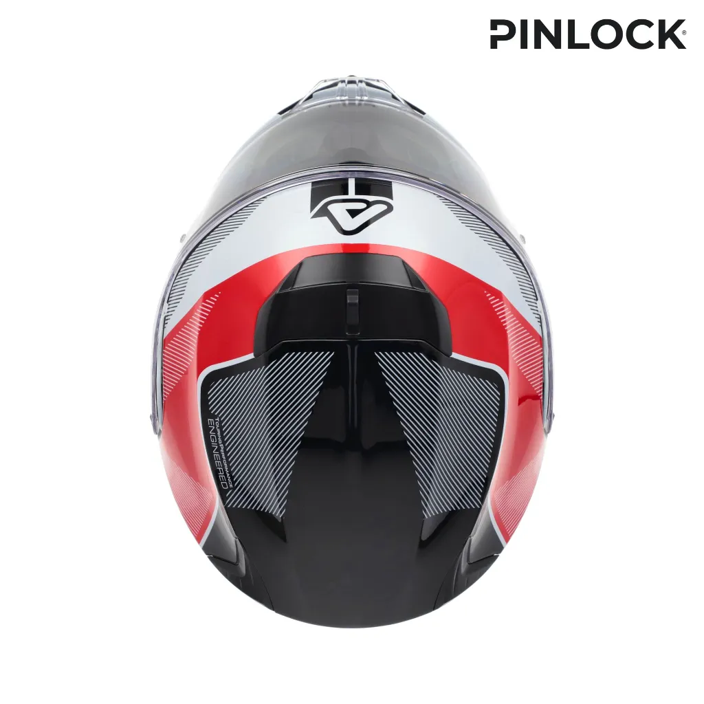 Casco Acerbis Serel 2206 Blanco Rojo - imagen 3