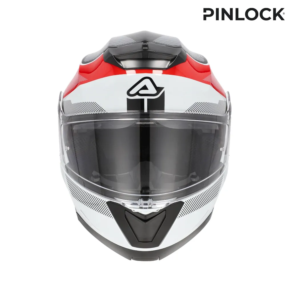 Casco Acerbis Serel 2206 Blanco Rojo - imagen 4