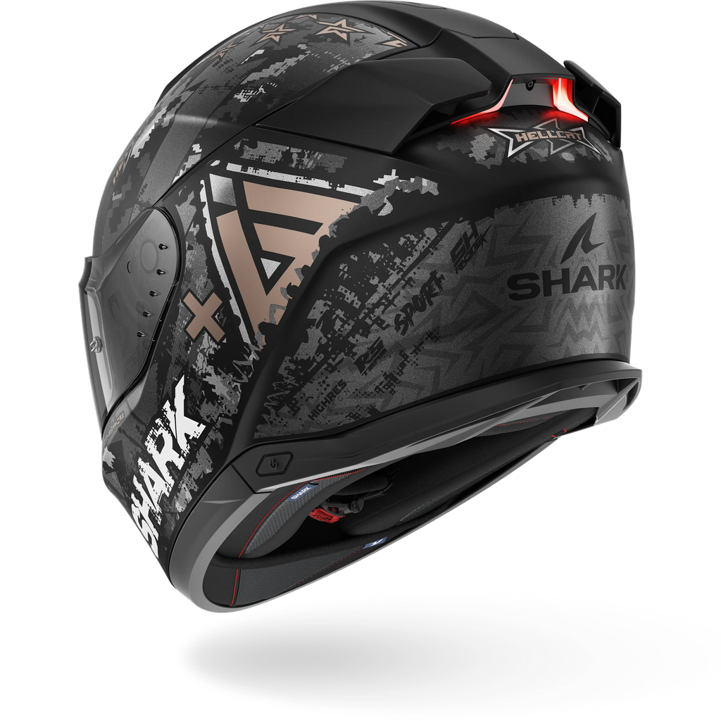 Casco Shark Skwal I3 Hellcat Negro Mate KUA - imagen 1