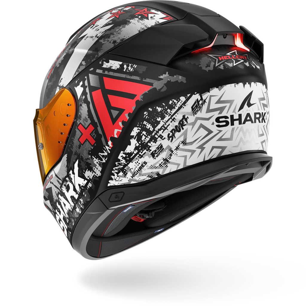Casco Shark Skwal I3 Hellcat Negro Mate KUR - imagen 2