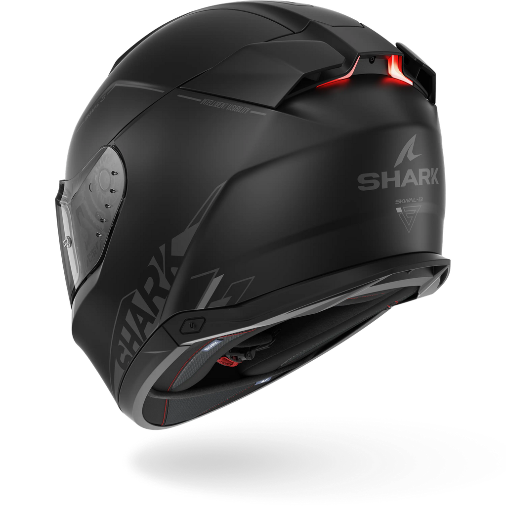 Casco Shark Skwal I3 Blanco Sp Negro Mate KAK - imagen 2
