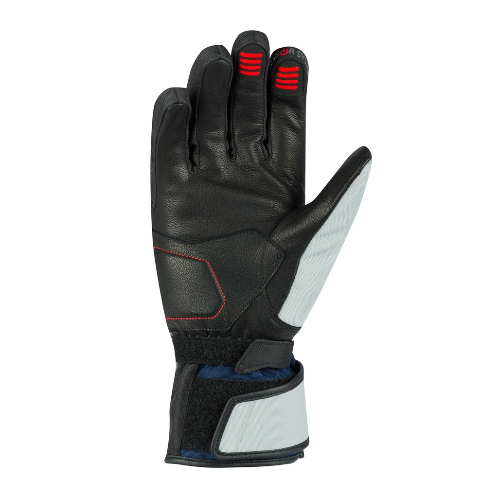 Guantes Bering Siberia Mujer Gris Azul Rojo - imagen 1