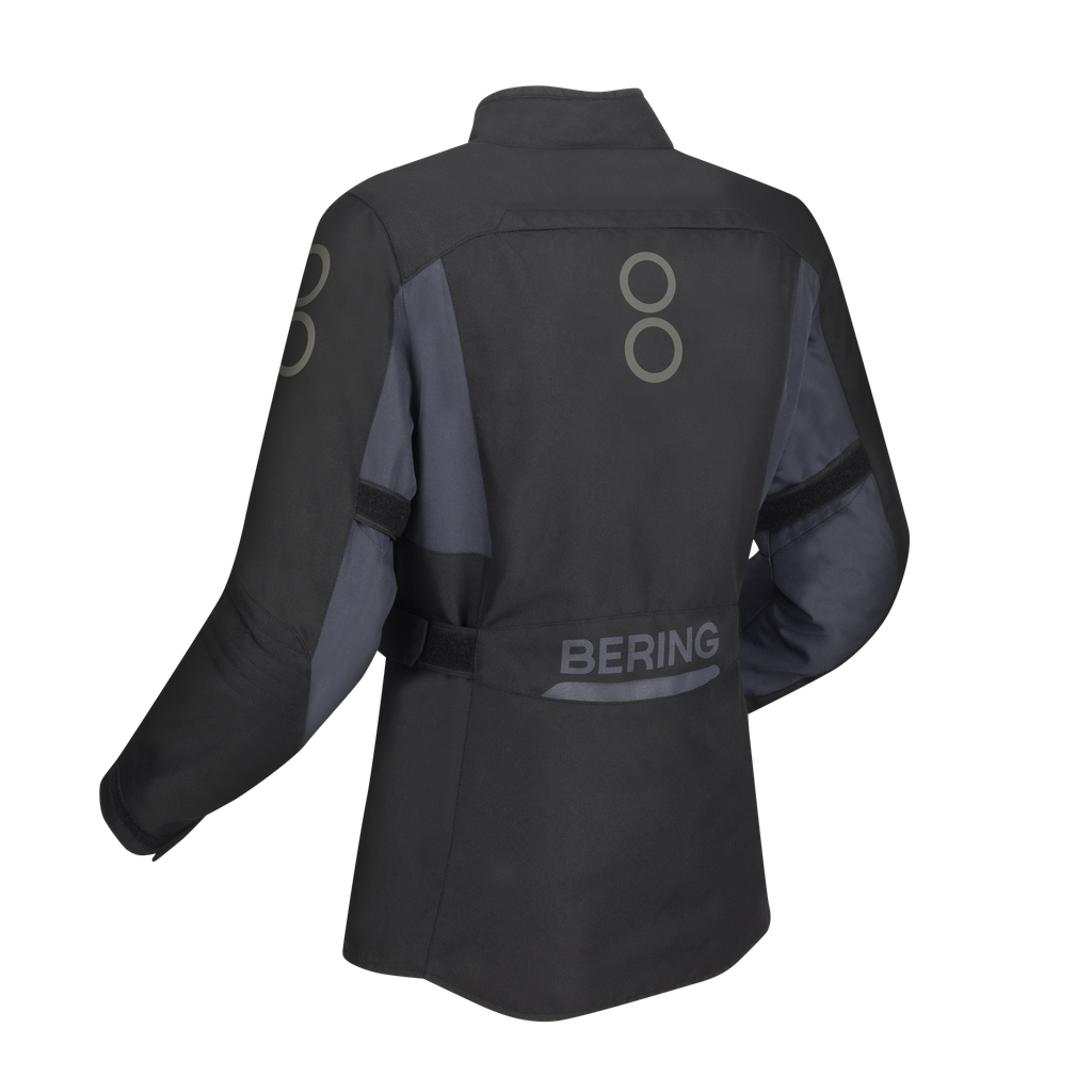 Chaqueta Bering Siberia Mujer Negro Gris - imagen 5