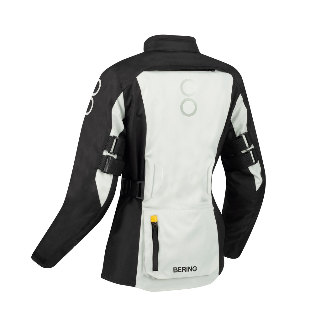 Chaqueta Bering Zephyr Mujer Negro Gris Amarillo - imagen 2
