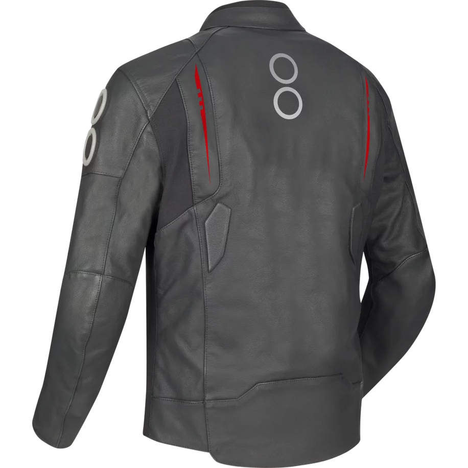 Chaqueta Bering Radial Negro Rojo - imagen 1