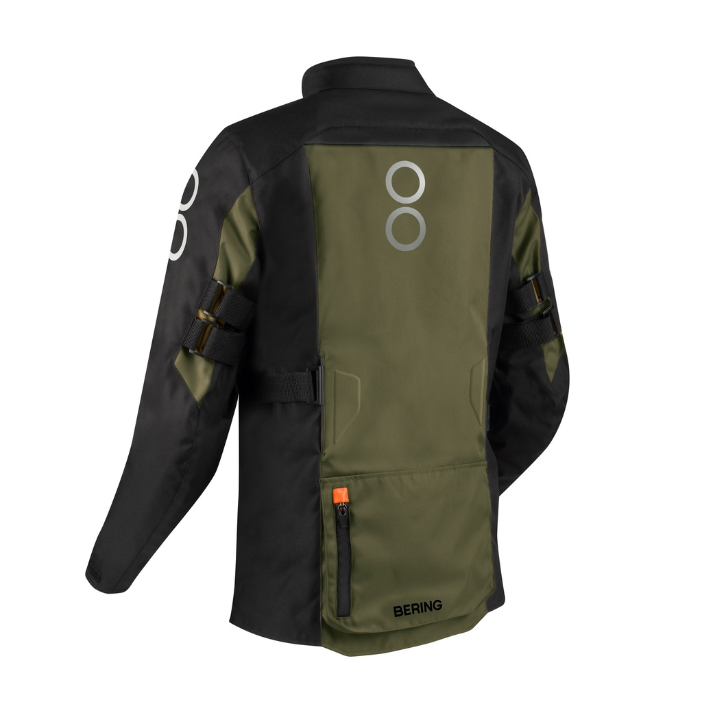 Chaqueta Bering Zephyr Negro Caqui Naranja - imagen 5