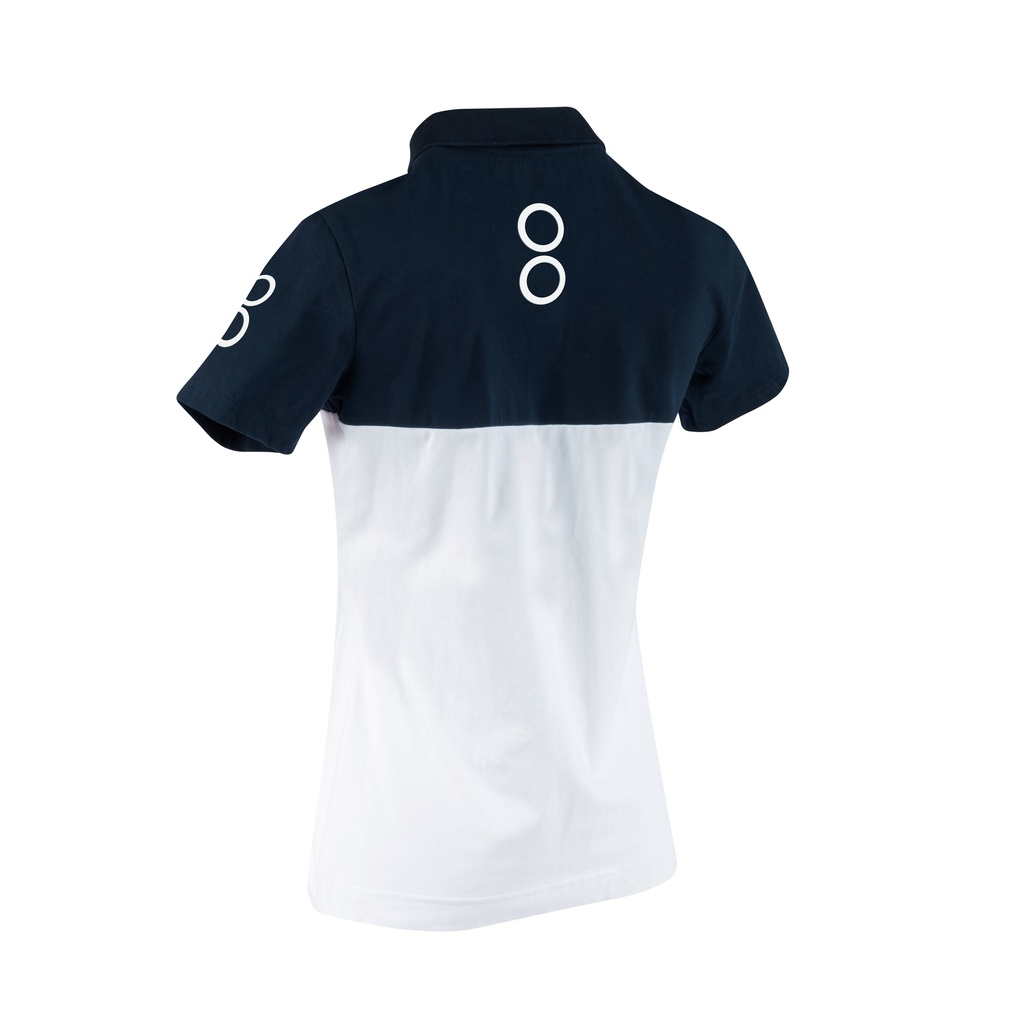 Polo Bering Bering 2023 For Mujer Blanco Azul Marino - imagen 2