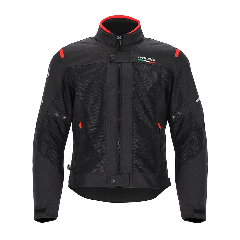 Chaqueta Acerbis ON ROAD RUBY Negro Rojo - imagen 1
