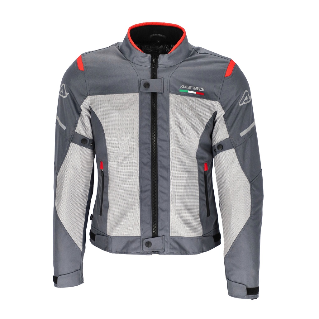 Chaqueta Acerbis ON ROAD RUBY Mujer Gris Rojo - imagen 1