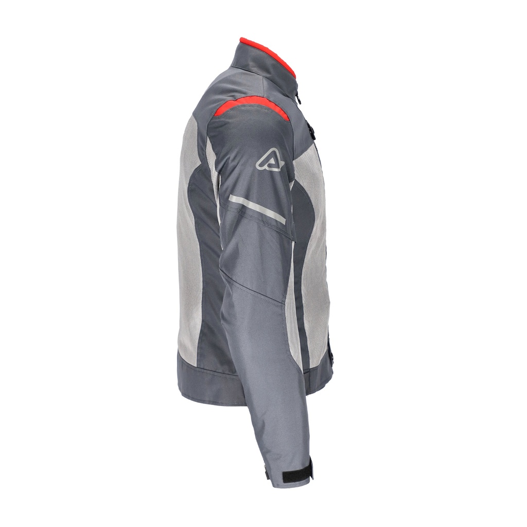 Chaqueta Acerbis ON ROAD RUBY Mujer Gris Rojo - imagen 2