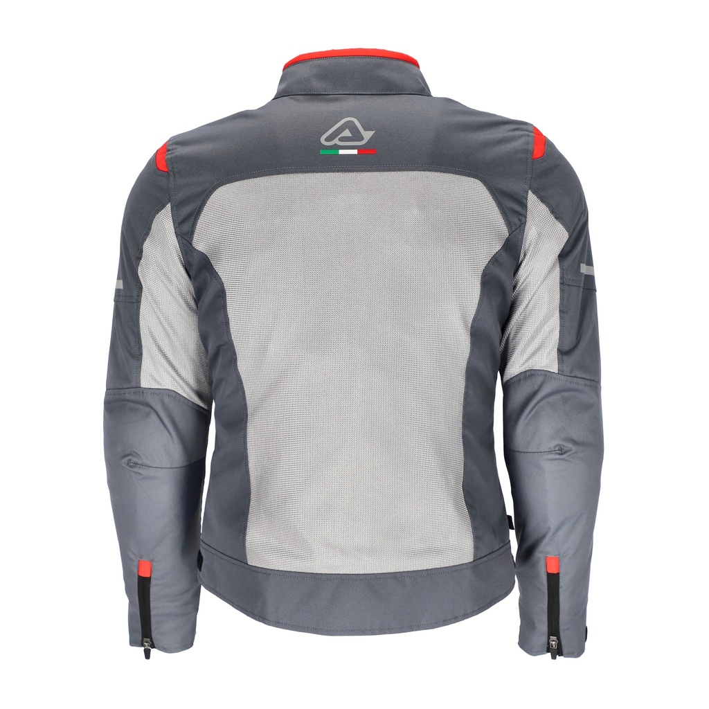 Chaqueta Acerbis ON ROAD RUBY Mujer Gris Rojo - imagen 3