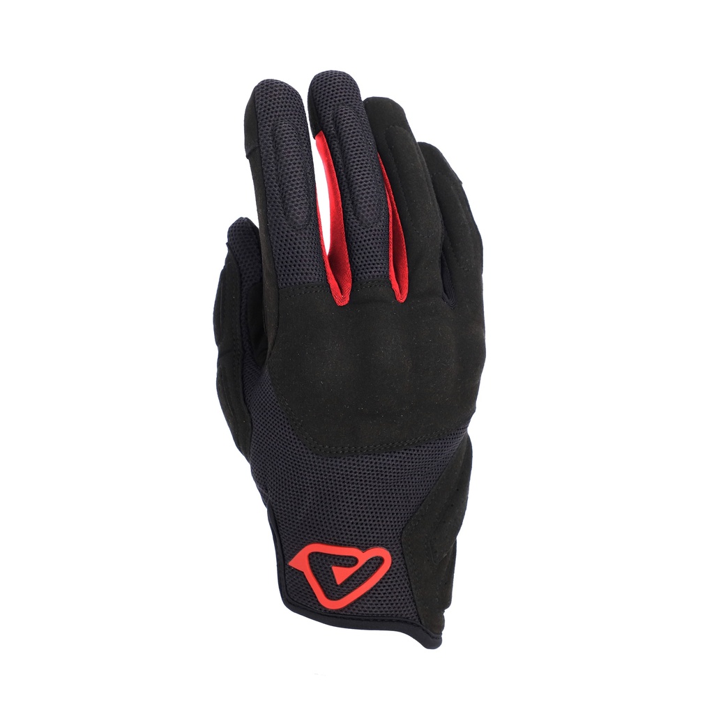 Guantes Acerbis CE PYRAMID Negro Rojo - imagen 2
