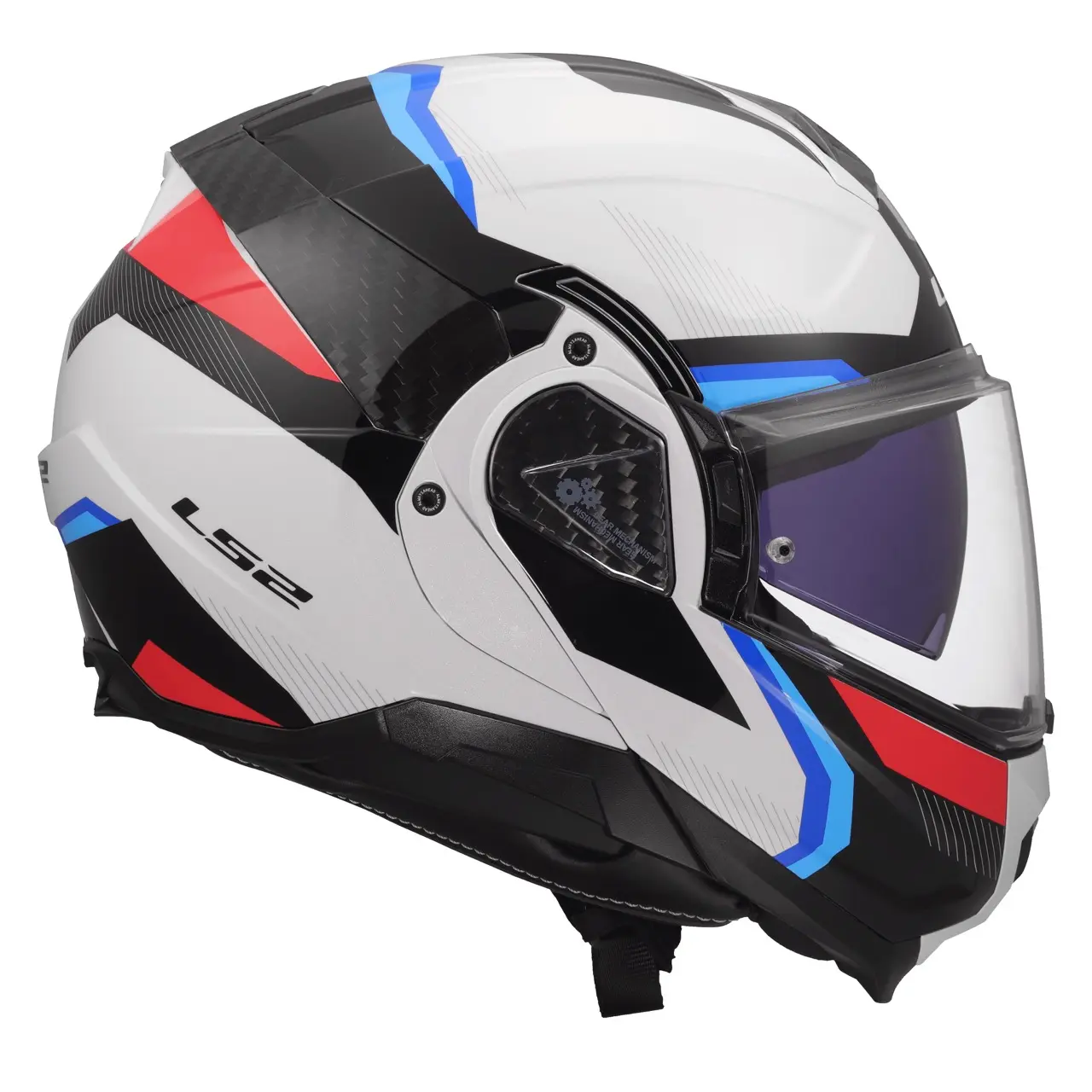 569102102-LS2 FF910 ADVANT II TRIPLE WHITE BLUE RED  (6) en tamaño grande.webp