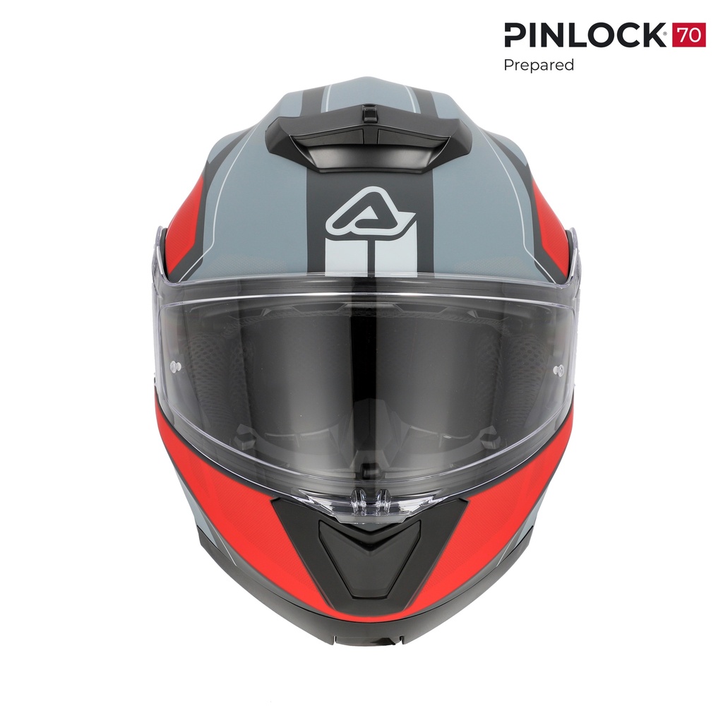 Casco Acerbis SEREL 2206 Gris Rojo - imagen 2