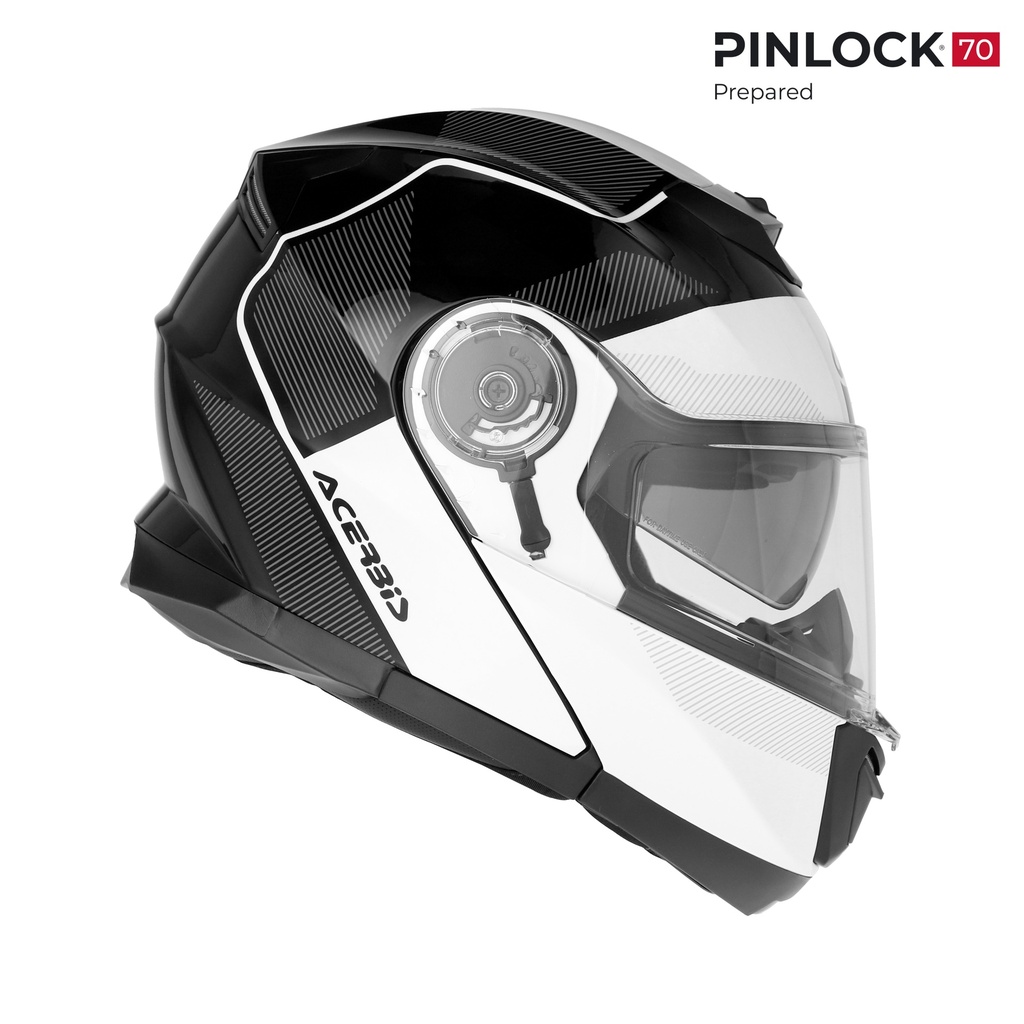 Casco Acerbis SEREL 2206 Negro Blanco - imagen 1