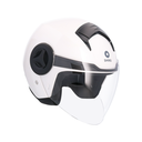 Casco Jet Shiro Atenas blanco brillo