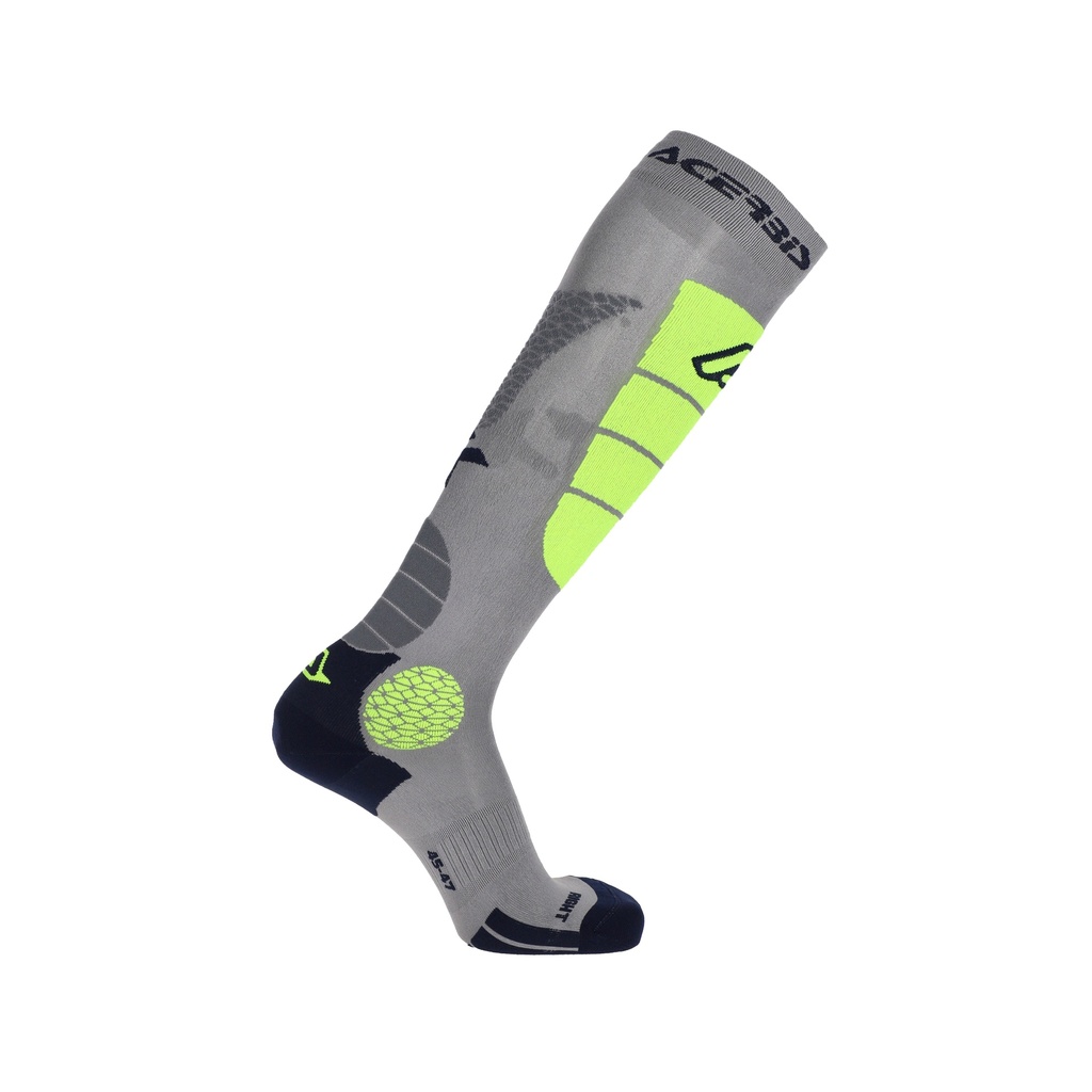 Calcetines Acerbis MX Impact Ventilados Gris Amarillo - imagen 1