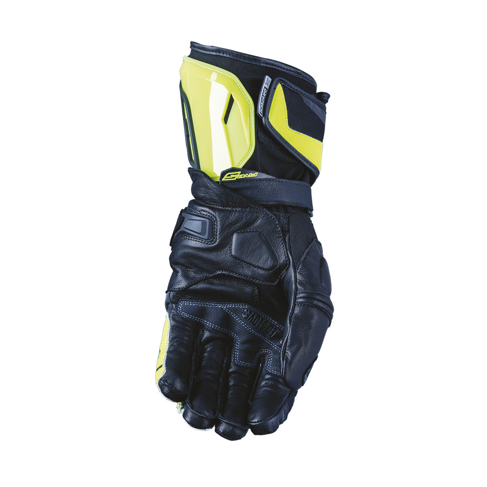 Guantes Five Rfx Wp Negro Amarillo Fluor - imagen 1