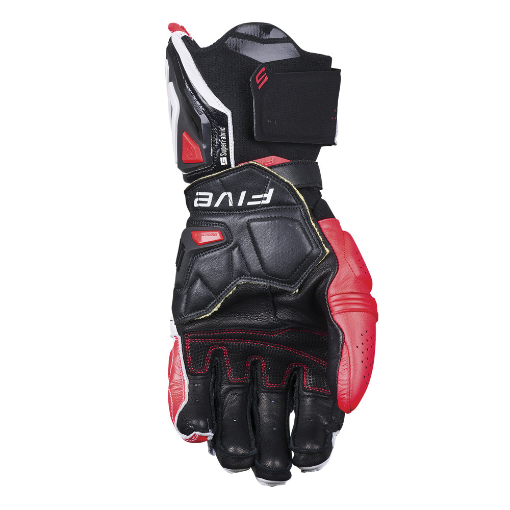 Guantes Five Rfx1 Evo Blanco Rojo Fluor - imagen 1