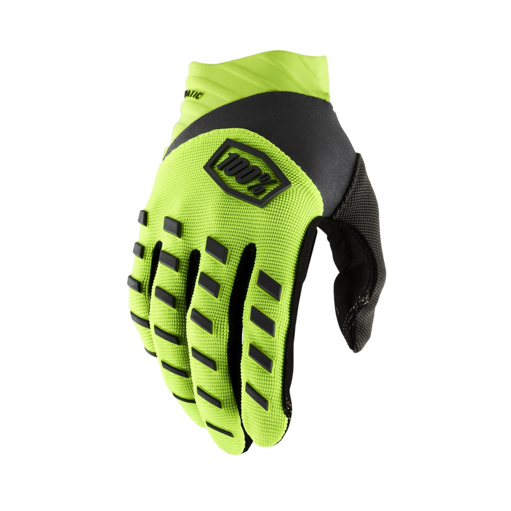 [1000000010] Guantes 100% Airmatic Amarillo Fluor / Negro · (S)