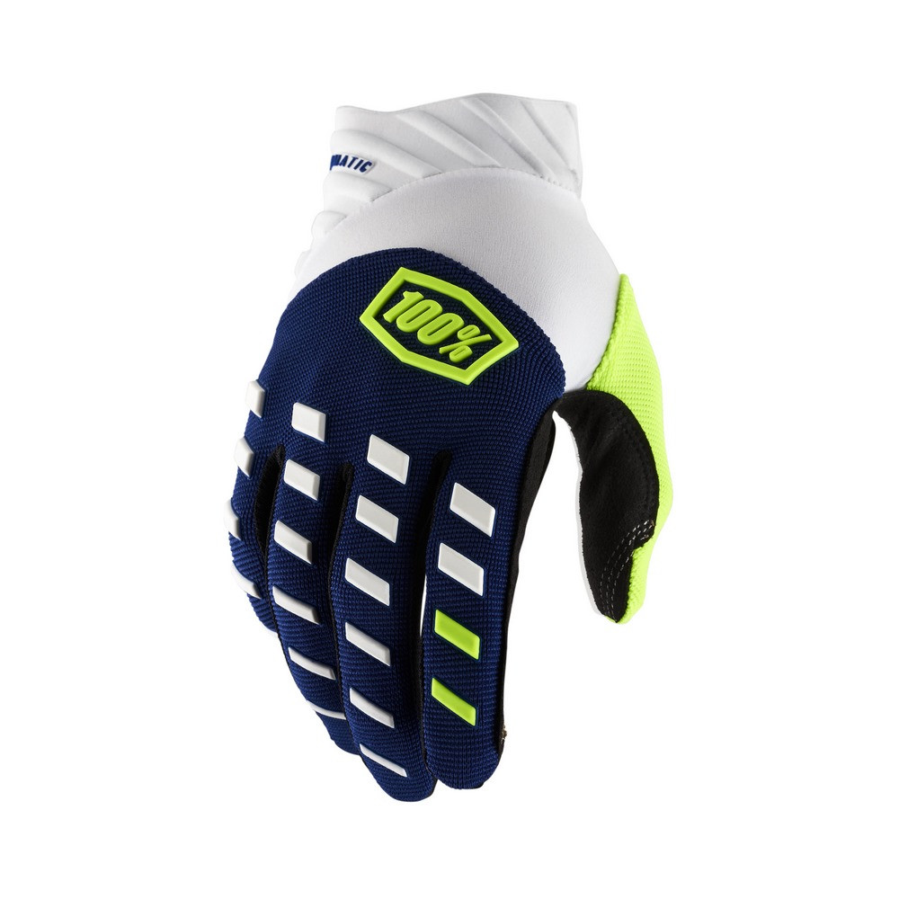 Guantes 100% Airmatic Azul Marino / Blanco ·