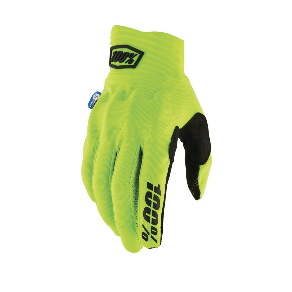 Guantes 100% Cognito Smart Shock Amarillo Fluor ·
