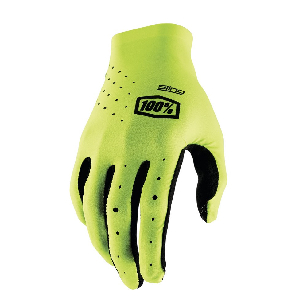 Guantes 100% Sling MX Amarillo Fluor ·