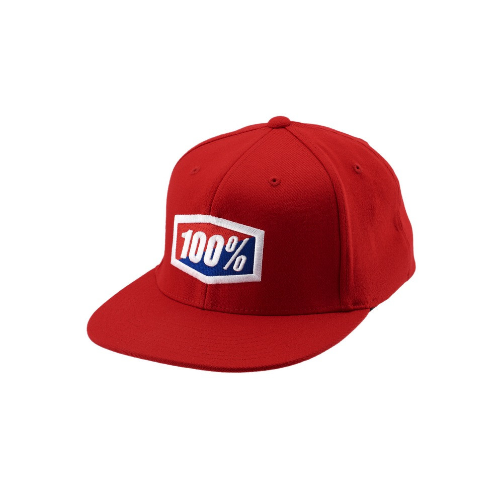 Gorra 100% Official J-fit Rojo ·