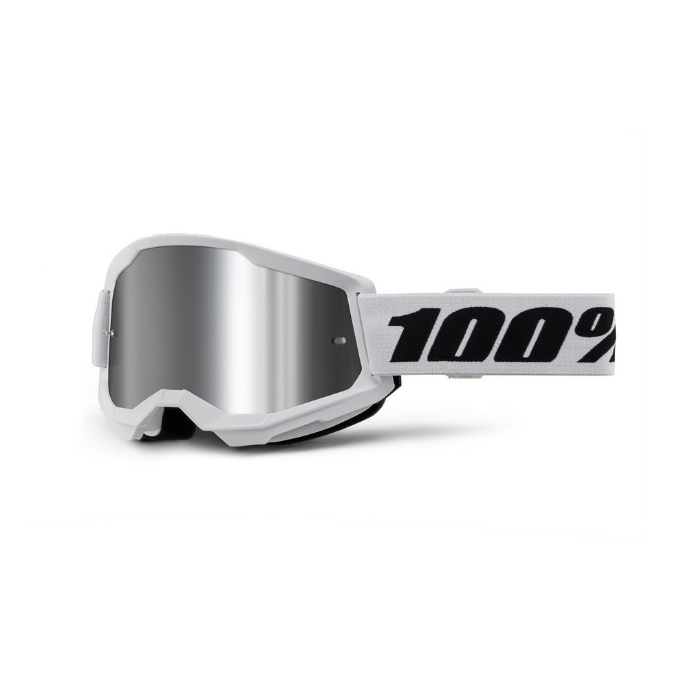 Gafas 100% Strata 2 M2 Blanco / Plata Espejo