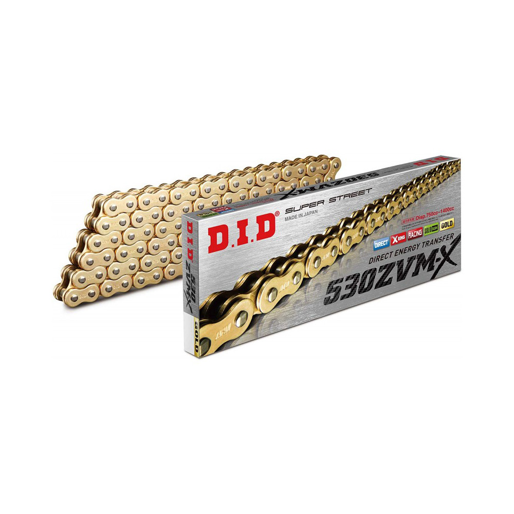 Cadena DID 530ZVM-X2 x 120 ZB Oro
