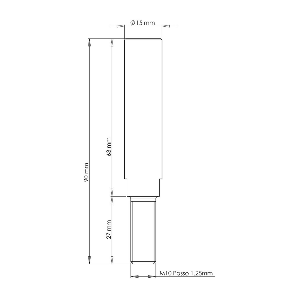 [2CP05300280000] Kit Tornillos Crosspro Espaciador Rueda M10 X 1.25mm 65mm 8uds