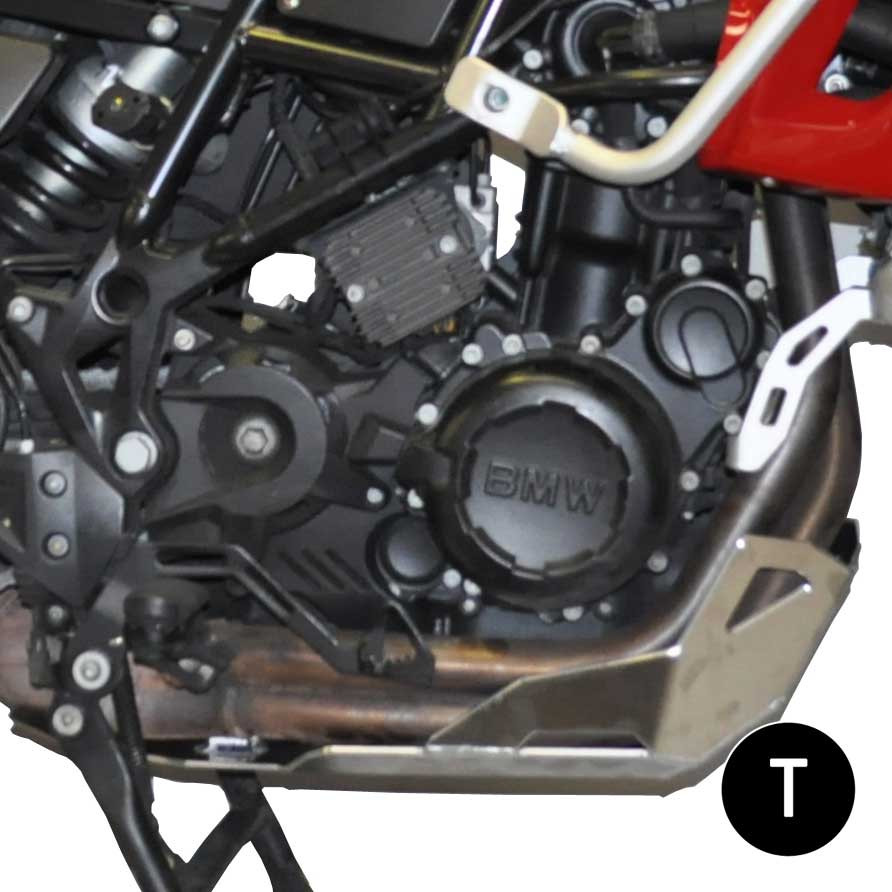 Cubre Carter Crosspro Aluminio BMW F650gs 08-12 Negro T