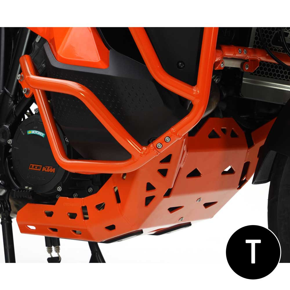 Cubre Carter Crosspro Aluminio KTM 1290 Super Adventure R / 21-25 Negro T
