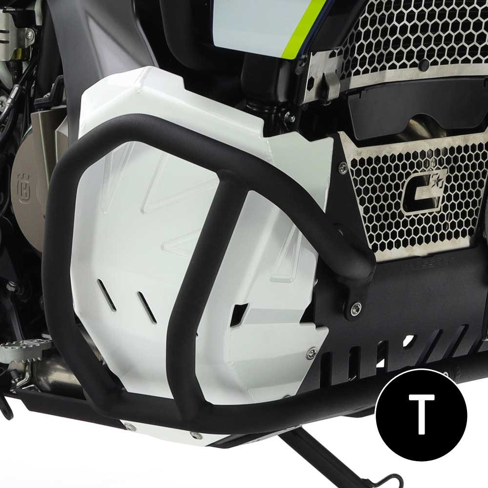 Cubre Carter Crosspro Aluminio Husqvarna Norden Expedition 23-25 Negro T / Negro T