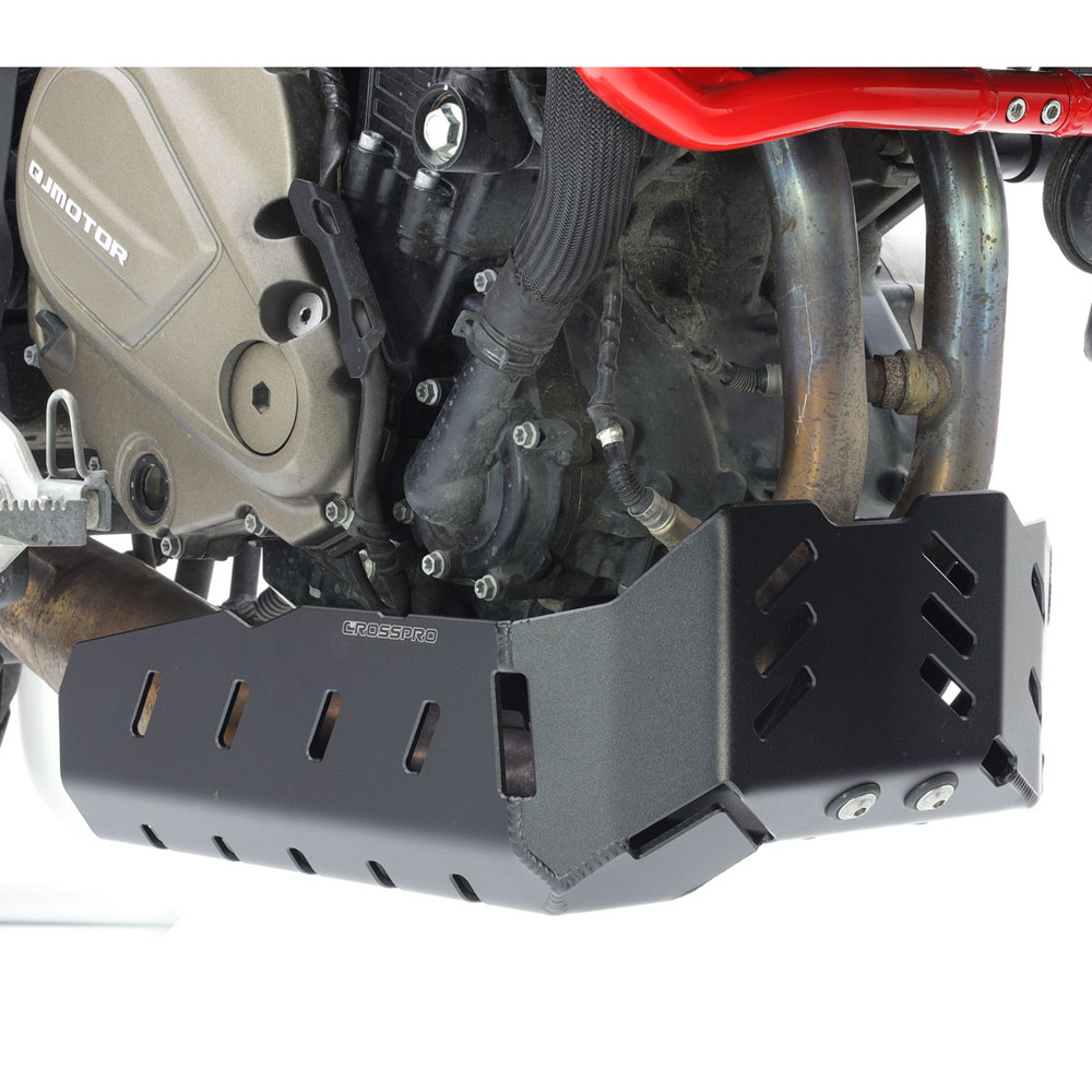 Cubre Carter Crosspro Aluminio Qj Motor Srt X 23-24 Negro T