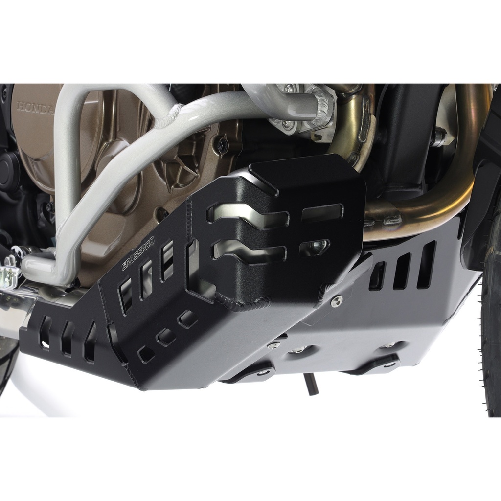 Cubre Carter Crosspro Aluminio Honda Crf1100l Africa Twin 20-24 Todos Modelos Negro T