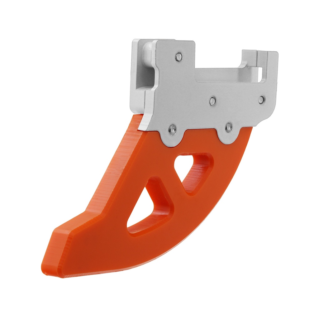 Protector Disco Freno Trasero Crosspro Aluminio / Dtc Gasgas 10-20 / Rieju 20-25 Plata / Rojo
