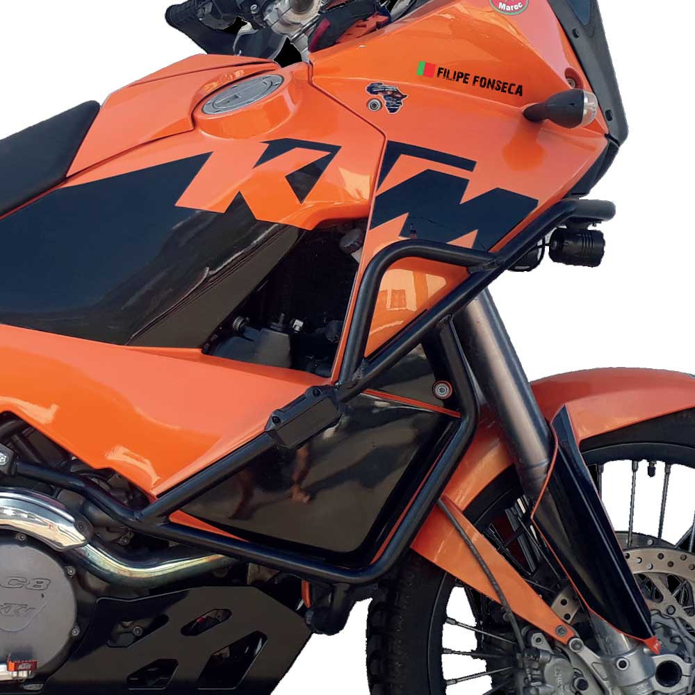 [2CP12500130005] Barras Protección Motor Carenado Crosspro KTM Adv 02-06 Adv R 06-12 Negro